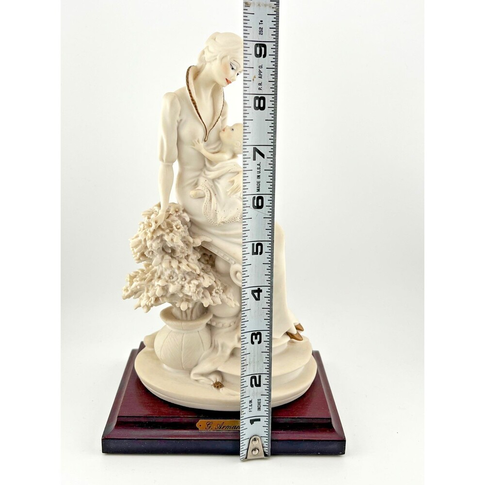 Vtg 1988 Giuseppe Armani Maternity w/ Flowers Figurine Mother & Child Italy EUC - Picture 12 of 15